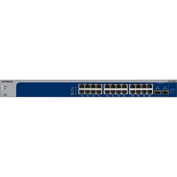 NETGEAR (XS724EM-100NAS) 24-Port 10-Gigabit/Multi-Gigabit Ethernet Smart Managed Plus Switch