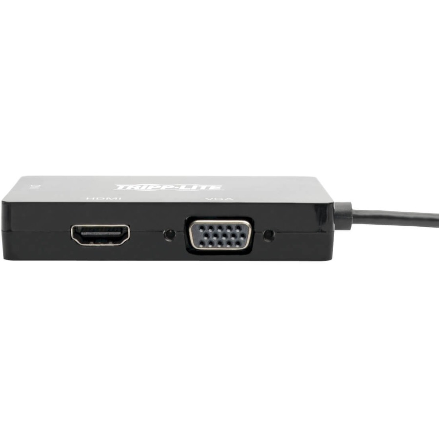 Tripp Lite by Eaton USB-C Multiport Adapter (M/3xF) - 4K HDMI DVI VGA HDCP Black