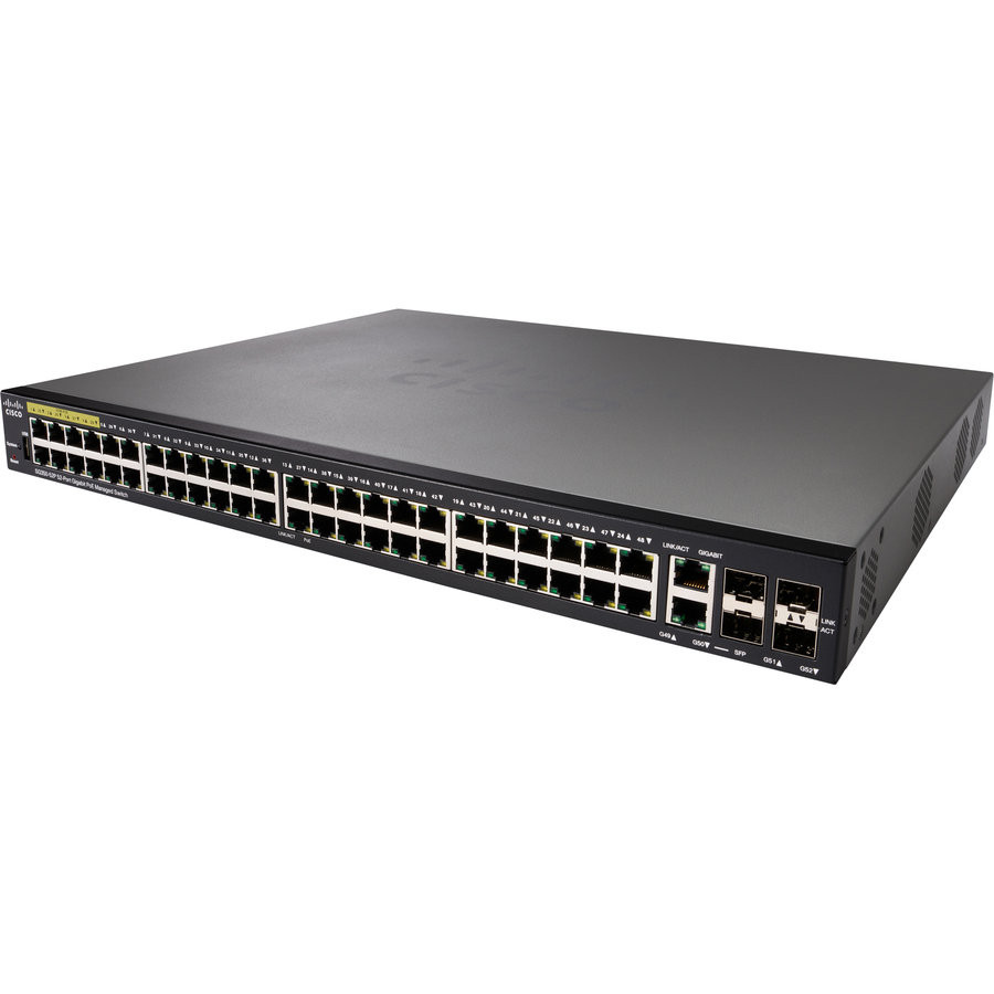 Cisco SG350-52P 52-Port Gigabit PoE Managed Switch