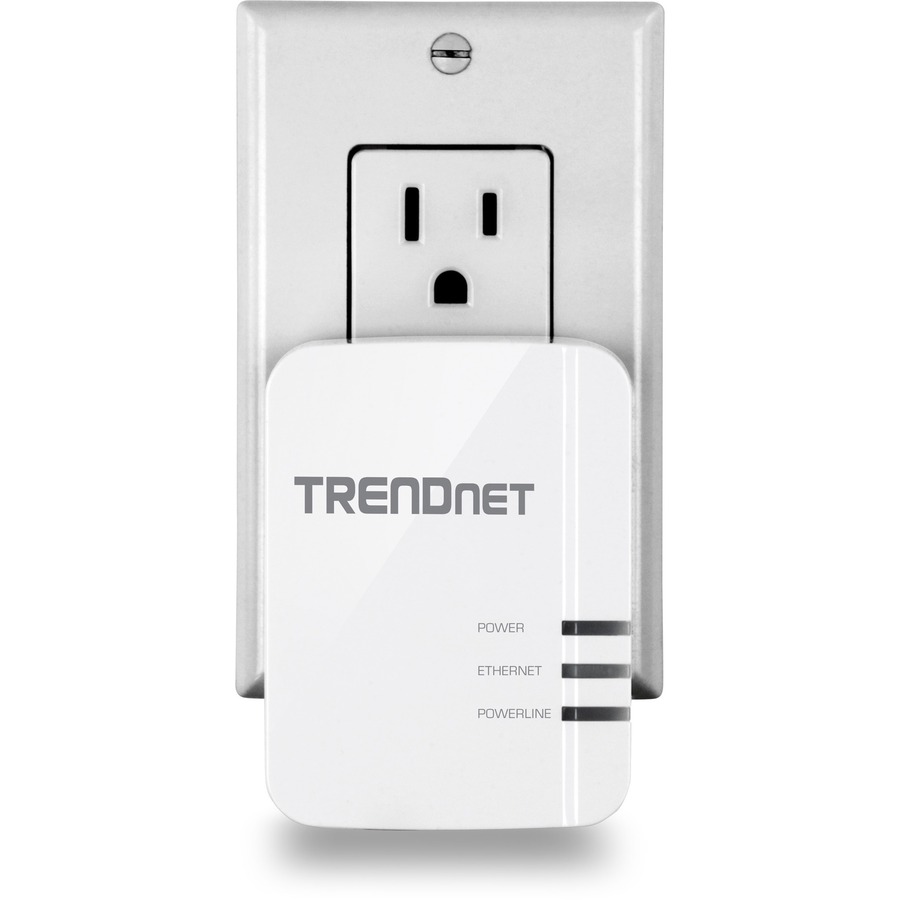 TRENDnet Powerline 1300 AV2 Adapter Kit, Includes 2 x TPL-422E Powerline Ethernet Adapters, IEEE 1905.1 & IEEE 1901, Gigabit Port, Range Up To 300m (984 ft), Simple Installation, White, TPL-422E2K