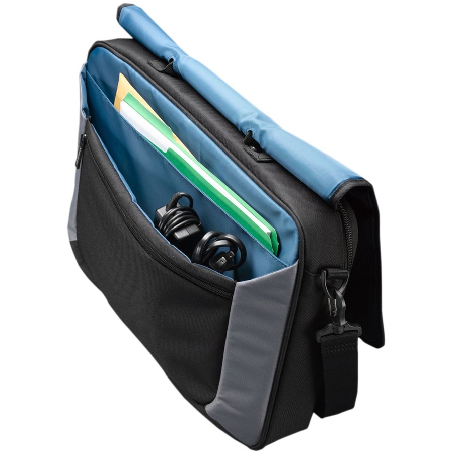 Case Logic VNM-217 Carrying Case (Messenger) for 17" Notebook, Accessories, Mouse, iPod, Cell Phone, Pen - Black