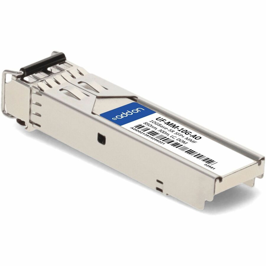 AddOn Ubiquiti UF-MM-10G compatible 10G SFP+ multimode transceiver with LC connector and 850 nm wavelength — alternate view 2