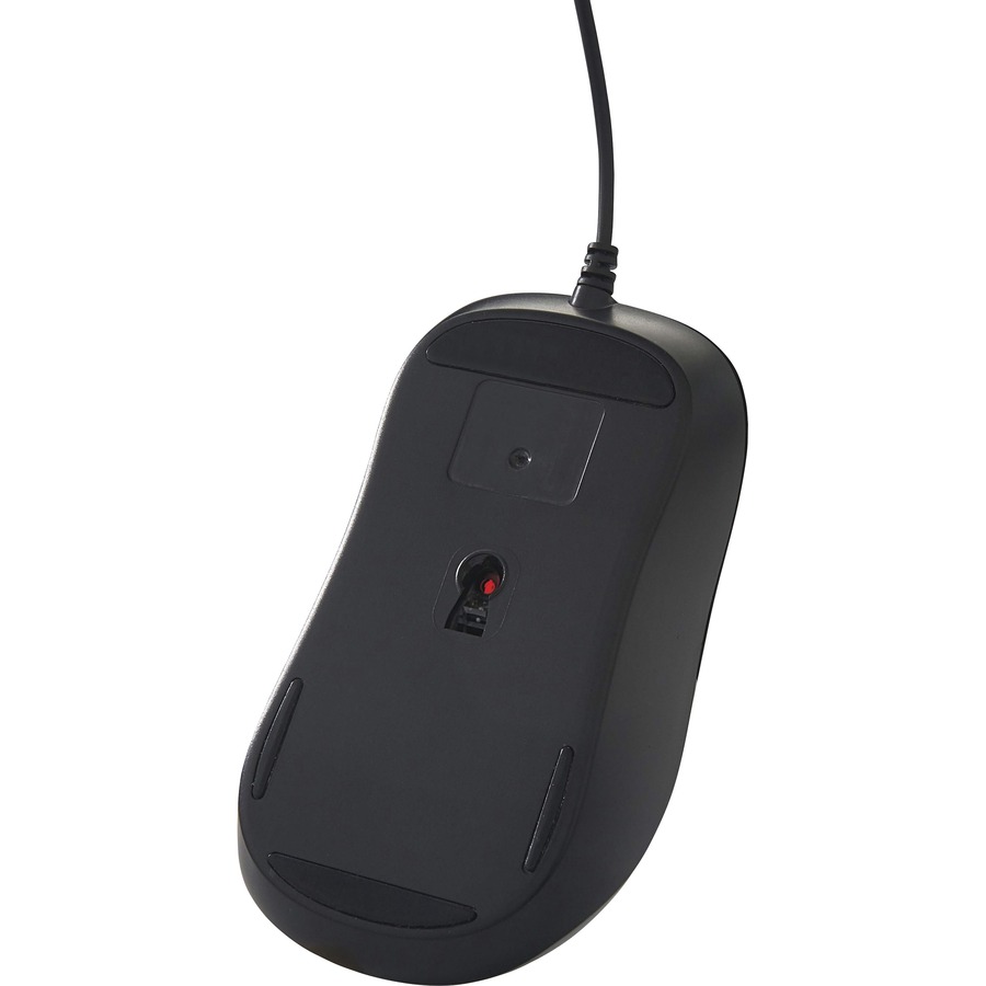 Verbatim Silent Corded Optical Mouse - Black - Optical - Cable - Black - 1 Pack - USB Type A - Scroll Wheel - 3 Button(s)