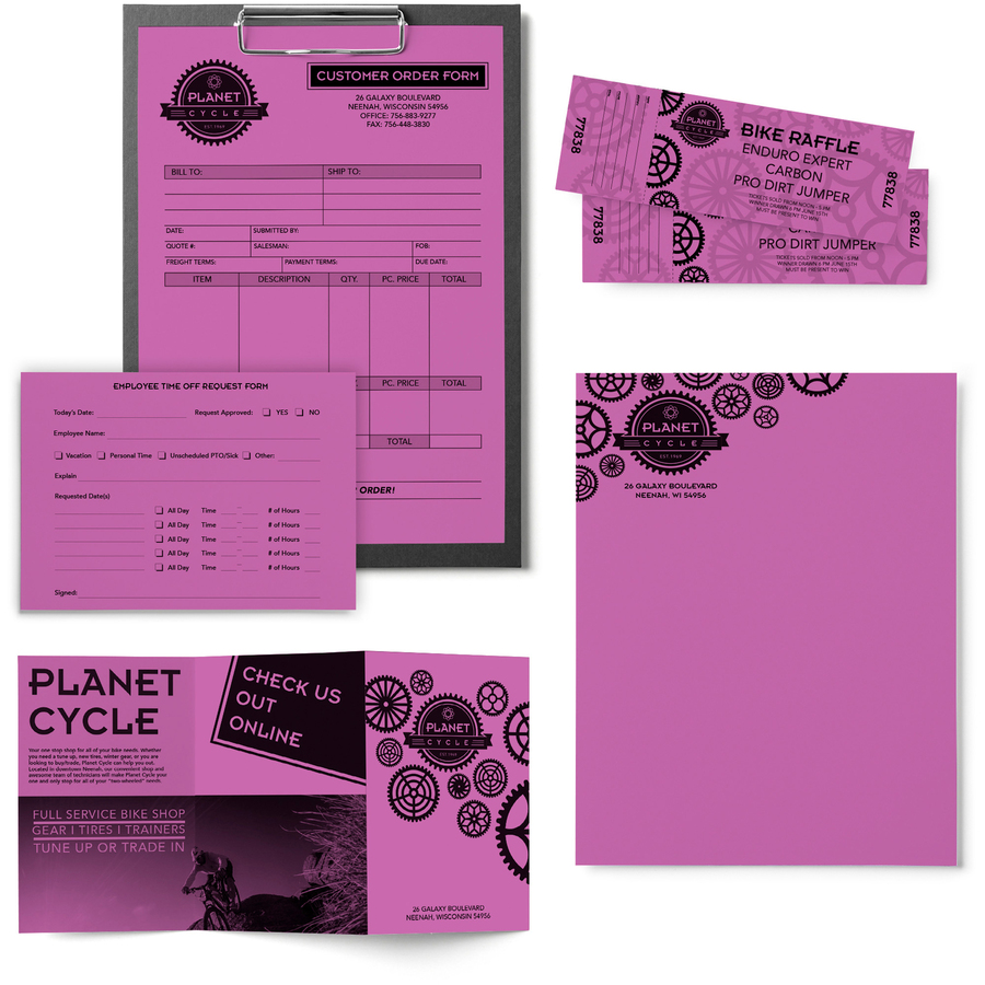 Astrobrights Inkjet, Inkjet Colored Paper - Purple - 30% - Letter - 8 1/2" x 11" - 24 lb Basis Weight - 500 / Ream - FSC, Green Seal - Copy & Multi-Use Coloured Paper - NEE22671