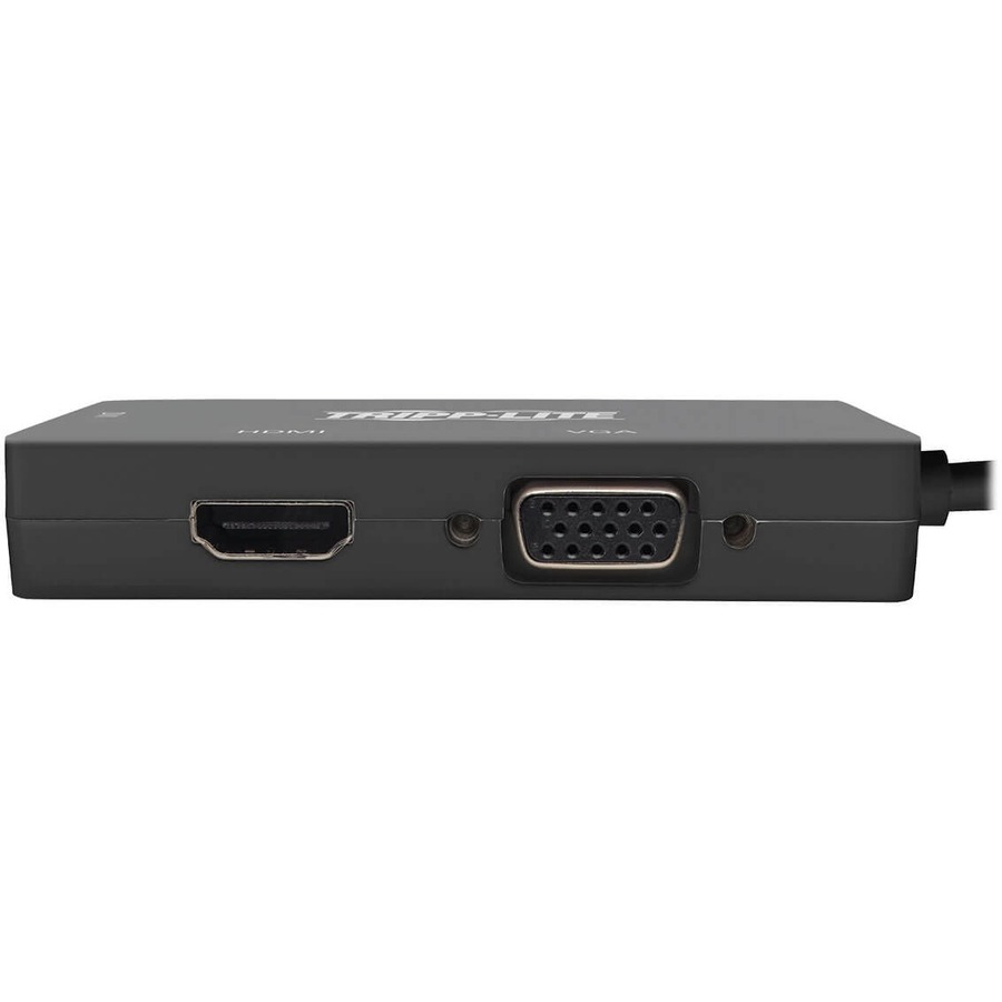 Eaton Tripp Lite Series Keyspan Mini DisplayPort to VGA/DVI/HDMI All-in-One Video Converter Adapter, 4K 60 Hz HDMI, DP 1.2, Black, 6 in.