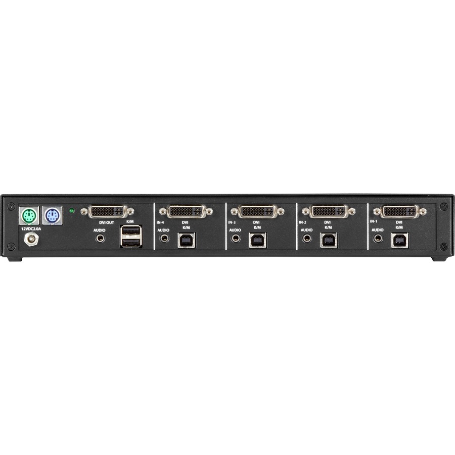 Black Box NIAP 3.0 Secure 4-Port Single-Head DVI-I KVM Switch