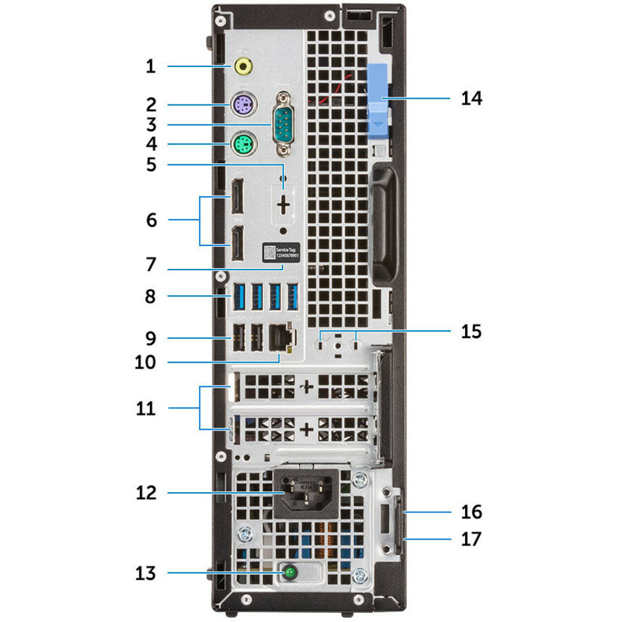 Dell OptiPlex 7000 7060 Desktop Computer - Intel Core i7 (8th Gen) i7 - 8700 3.20 GHz - 8 GB DDR4 SDRAM - 256 GB SSD - Windows 10 Pro 64 - bit (English/French/Spanish) - Small Form Factor - 3 Year ProSupport