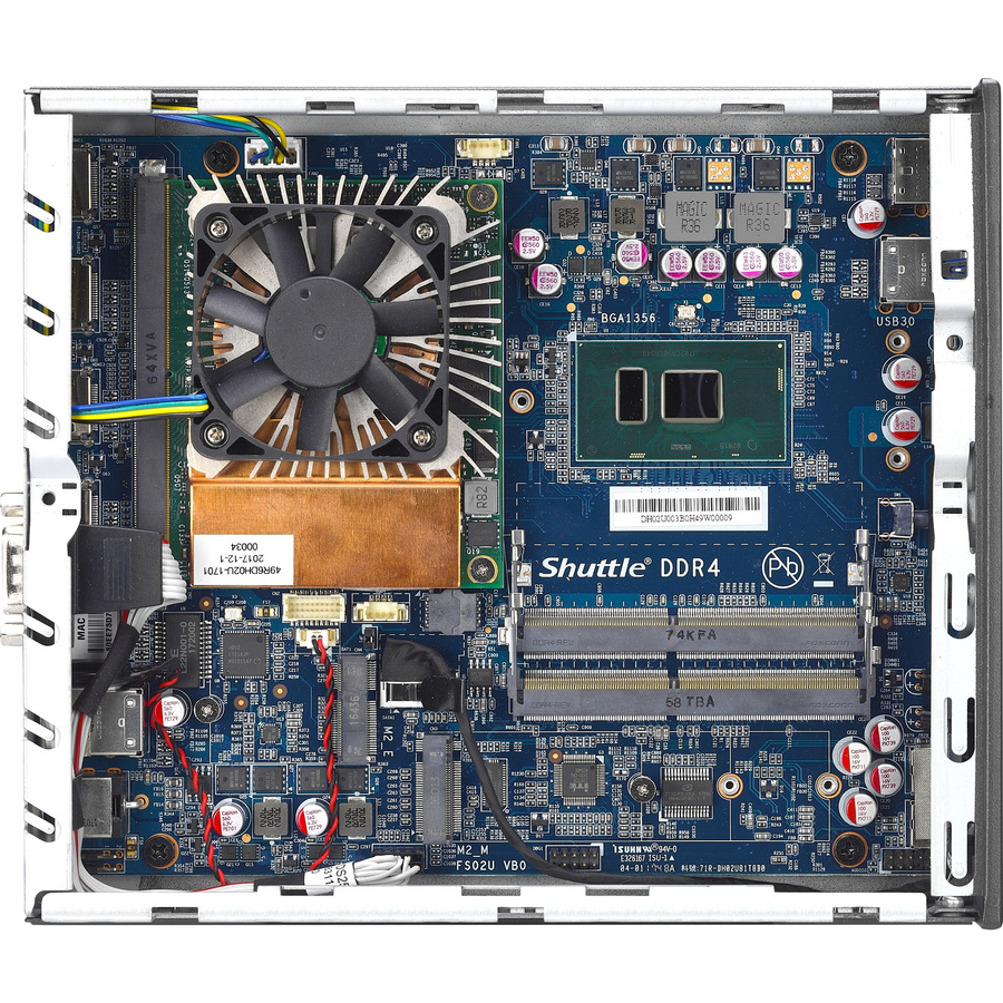 Shuttle XPC slim DH02U3 Barebone System - Slim PC - Intel Core i3 7th Gen i3-7100U 2.40 GHz