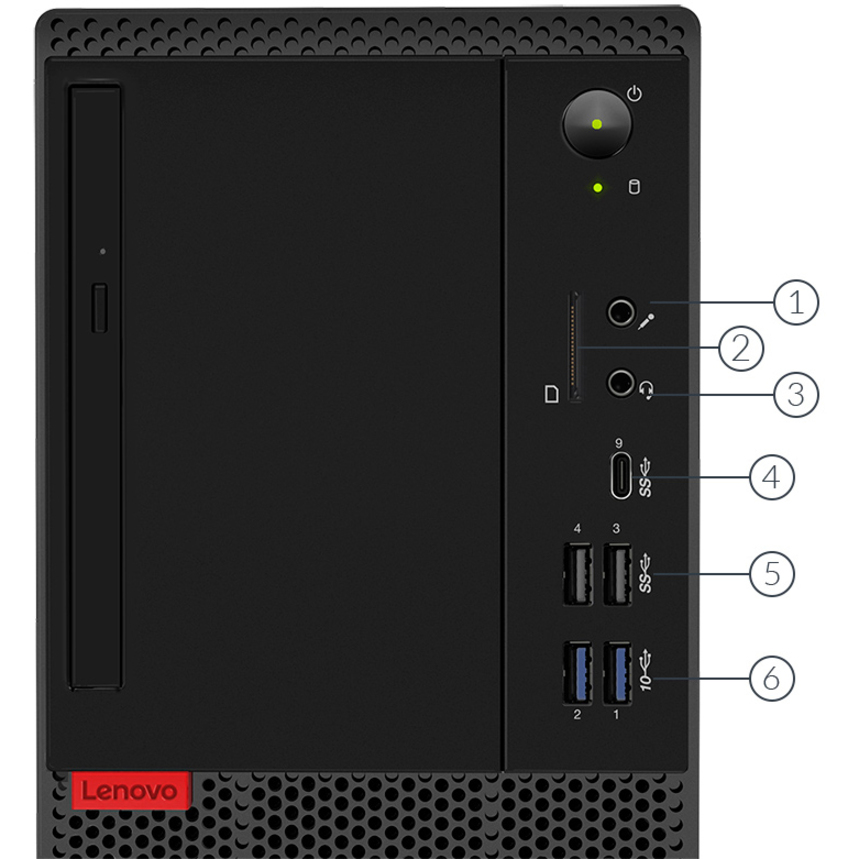 Lenovo ThinkCentre M720t 10SQ001HUS Desktop Computer - Intel Core i5 8th Gen i5-8400 2.80 GHz - 8 GB RAM DDR4 SDRAM - 1 TB HDD - Tower