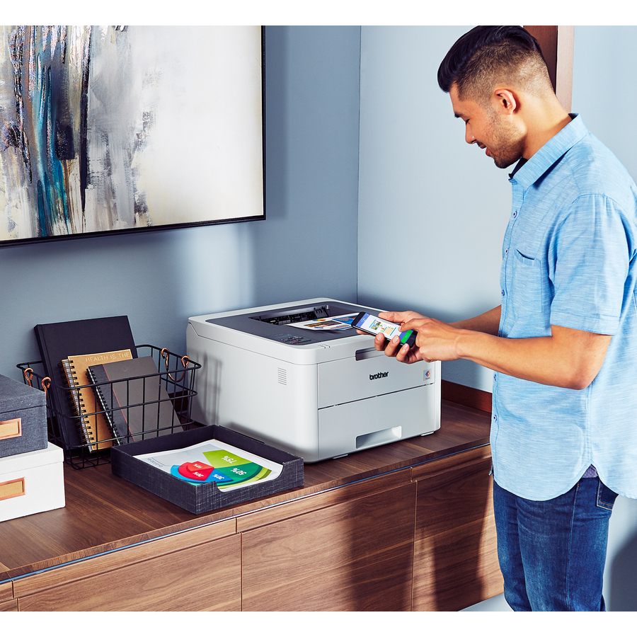 Brother HL-L3210CW Compact Digital Color Printer Providing Laser Quality Results with Wireless