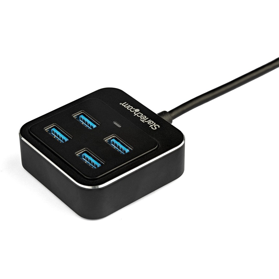 4 Port USB 3.0 Hub - USB Type-A Hub with 1x USB-C & 3x USB-A (SuperSpeed  5Gbps) - USB Bus or Self-Powered - Portable USB 3.2 Gen 1 BC 1.2 Charging  Hub