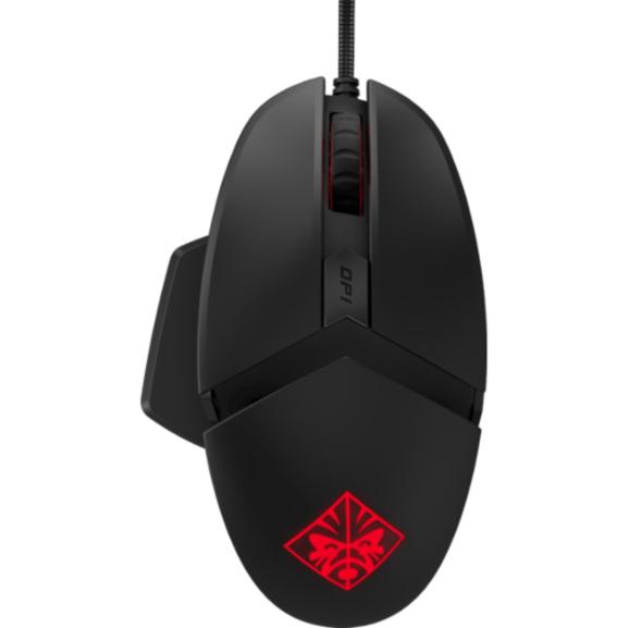 HP OMEN Mouse - Optical - Cable - Black - USB - 16000 dpi - Right-handed