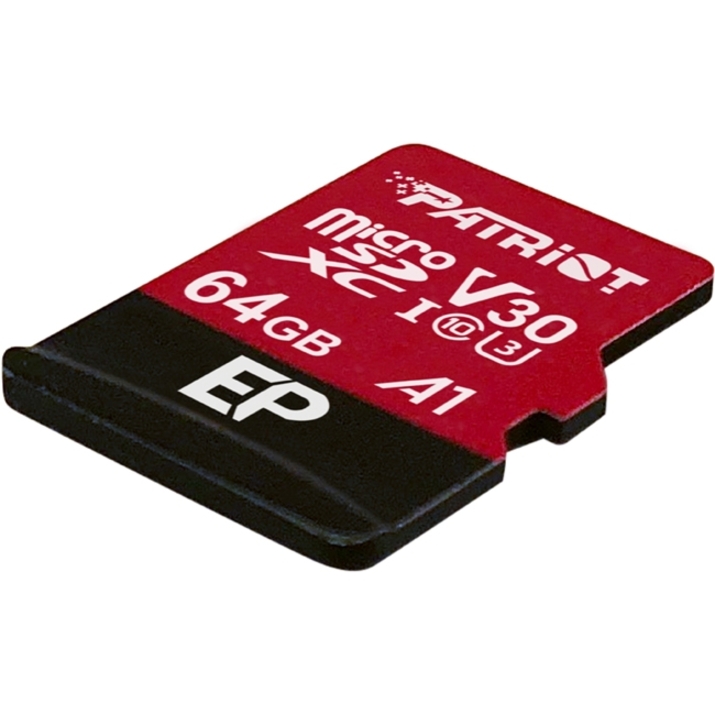 Patriot Memory 64 GB Class 10/UHS-I (U3) microSDXC - 100 MB/s Read - 80 MB/s Write - 3 Year Warranty