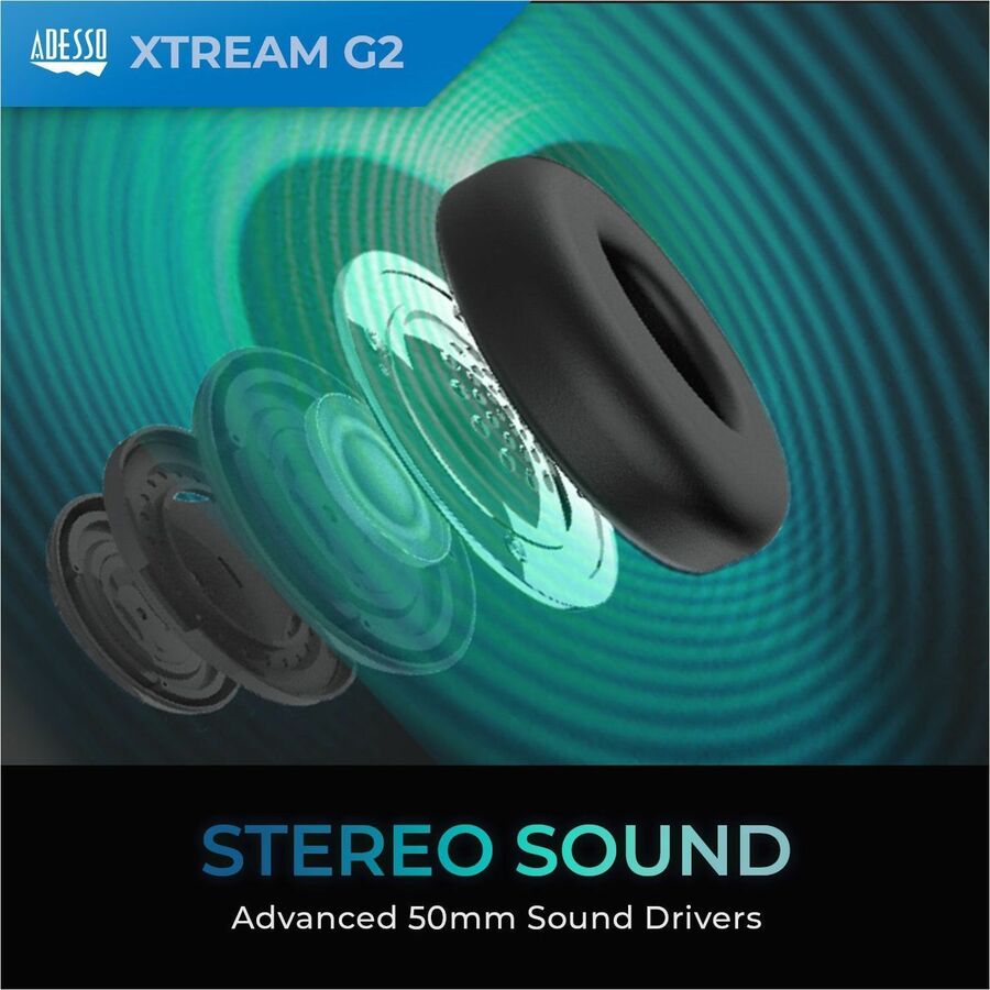 Adesso Stereo Gaming Headset with Microphone