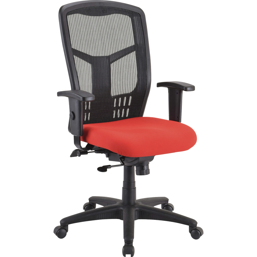 Lorell Premium Seat - Red - Fabric - 1 Each = LLR86214