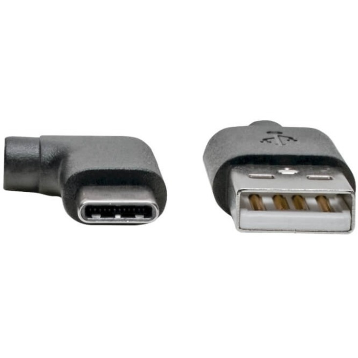 Eaton Tripp Lite Series USB-A to USB-C Cable, Right-Angle USB-C, USB 2.0, (M/M), 6 ft. (1.83 m)