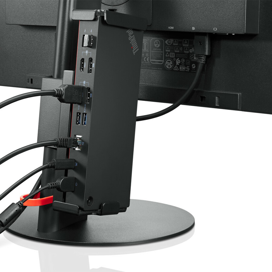 Lenovo Desk Mount for Monitor, Docking Station - 1 Display(s) Supported - 24" Screen Support
