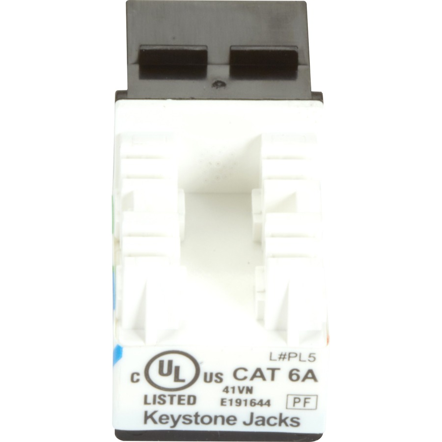 Black Box C6AJA70-BK-R2 Cat6a black network cable for 10GbE and PoE applications — alternate view 2