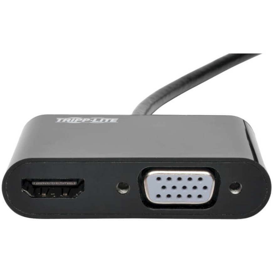 Eaton Tripp Lite Series DisplayPort to VGA/HDMI All-in-One Converter Adapter, DP ver 1.2, 4K 30 Hz HDMI, 50 Pack