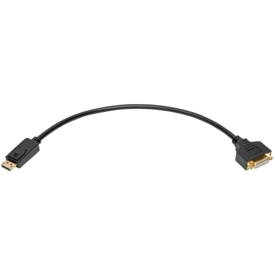 Eaton Tripp Lite Series DisplayPort to DVI Adapter Video Converter, Black (M/F), 1 ft. (0.31 m)