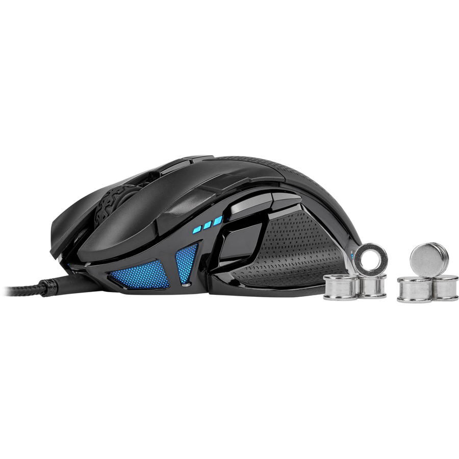 CORSAIR NIGHTSWORD RGB GAMING MOUSE, BACKLIT RGB LED, OPTICAL, (CH-9306011-NA) — alternate view 2