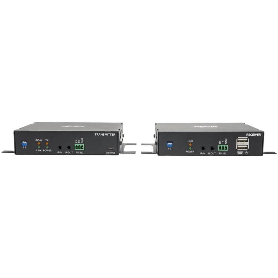 Tripp Lite by Eaton DisplayPort over Fiber Extender Kit Transmitter/Receiver 4K 4:4:4 Singlemode LC Up to 6.2 mi. TAA