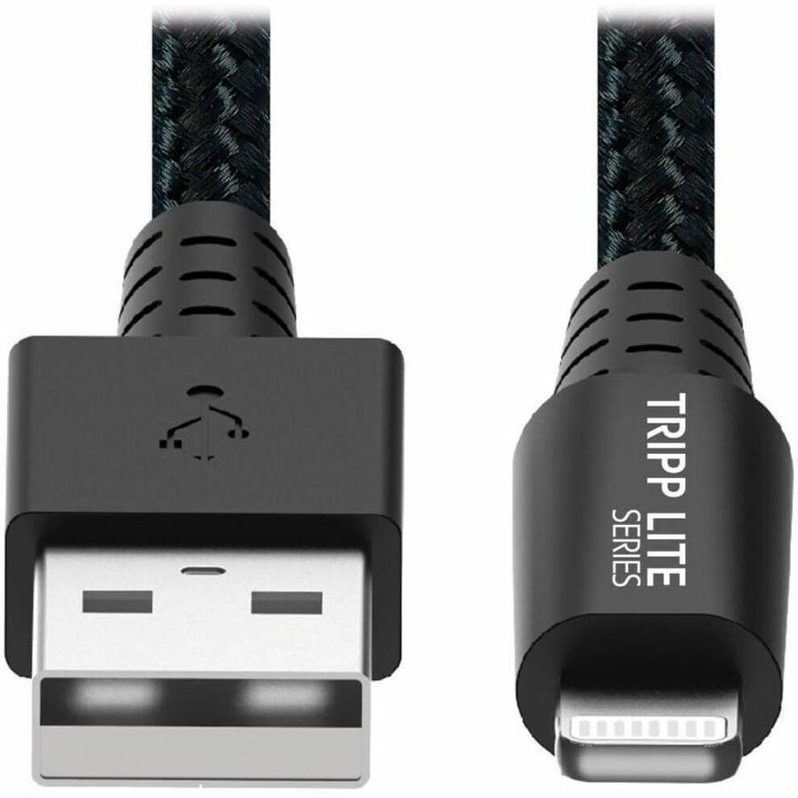 Eaton Tripp Lite Series Heavy-Duty USB-A to Lightning Sync/Charge Cable, UHMWPE and Aramid Fibers, MFi Certified - 6 ft. (1.83 m)