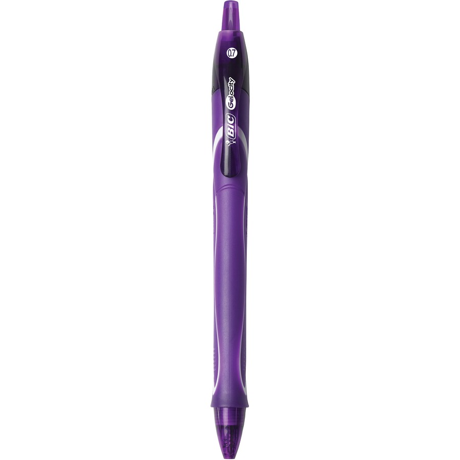 Picture of BIC Gel-ocity Quick Dry Gel Pen, Fine, Purple, 12 Pack