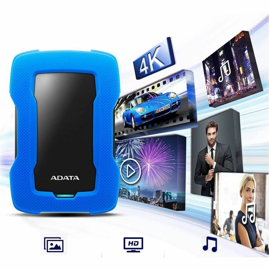 Adata Durable HD330, External HDD, 1TB (AHD3301TU31CBL) Ascent NZ