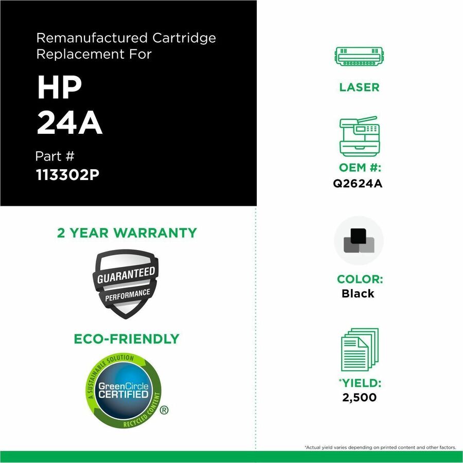 Cartouche de toner remise à neuf (Alternative à HP 24A) - CIG