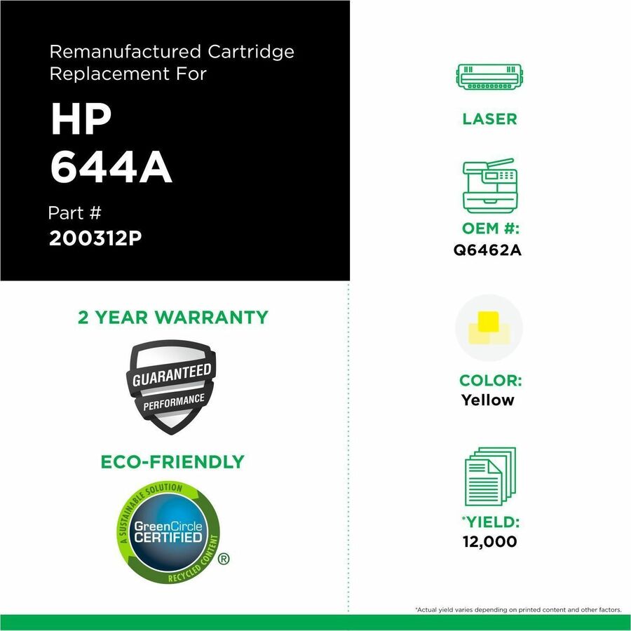 Cartouche de toner remise à neuf (Alternative à HP 644A) - CIG