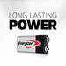 ENERGIZER Max 9V Alkaline Battery Pack 2 Pack (522BP2E)
