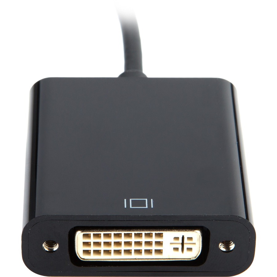 V7 Black USB Video Adapter USB-C Male to DVI-I Female