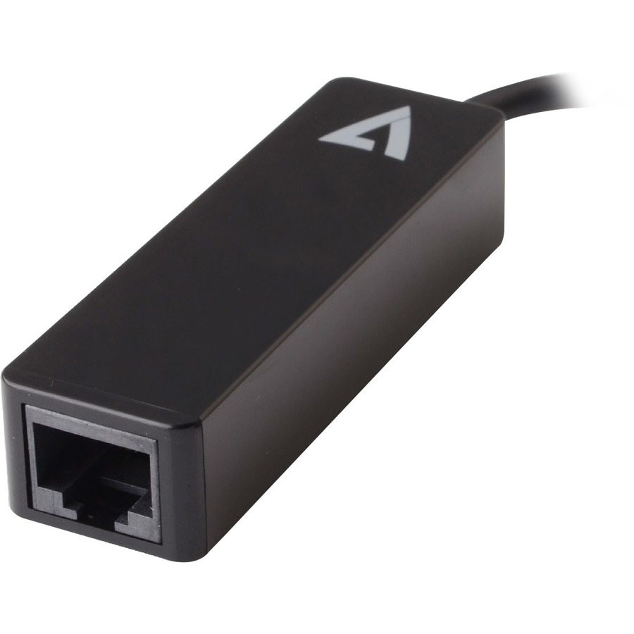 V7 Black USB Video Adapter USB-C Male to RJ45 Male