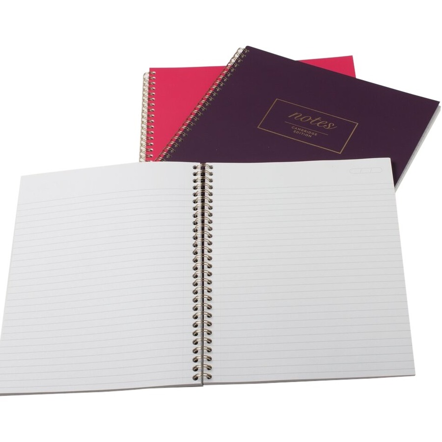 Collection 80 Sheets Twinwire Ruled Tan/Red-New Notebook 9-1/2 x 7-1/4 