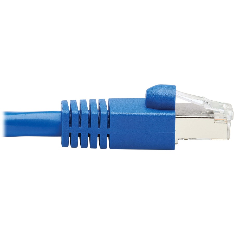 Tripp Lite by Eaton Cat6a 10G Snagless F/UTP Ethernet Cable (RJ45 M/M) PoE CMR-LP Blue 10 ft. (3.05 m)