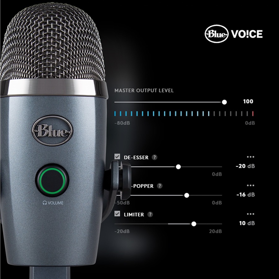 Blue Yeti Nano Wired Condenser Microphone - CareTek Information 