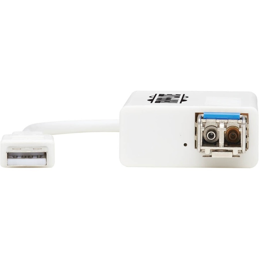 Tripp Lite by Eaton USB 2.0 Ethernet Adapter - 10/100 Mbps 100Base-FX LC Singlemode Fiber White