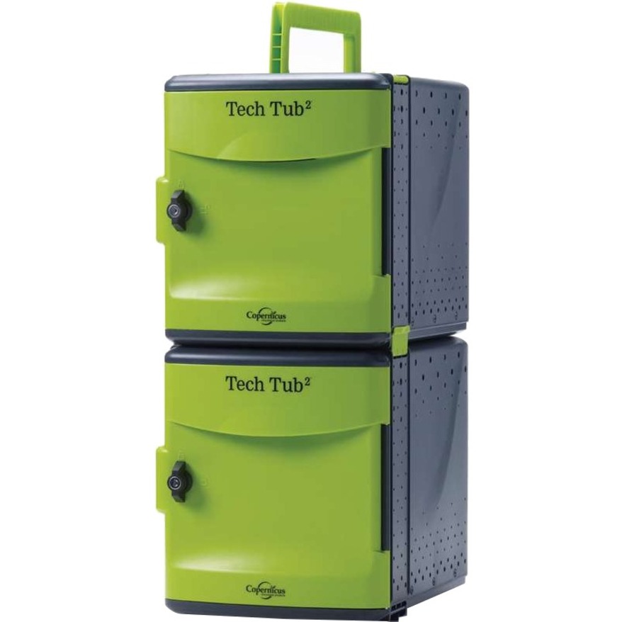 Copernicus Tech Tub2 Modular Cart- Holds 32 Devices - 4 Casters - 4" (101.60 mm) Caster Size - ABS Plastic - 34" Width x 19" Depth x 50" Height - For 32 Devices - Utility/Service Carts - CPNFTT732