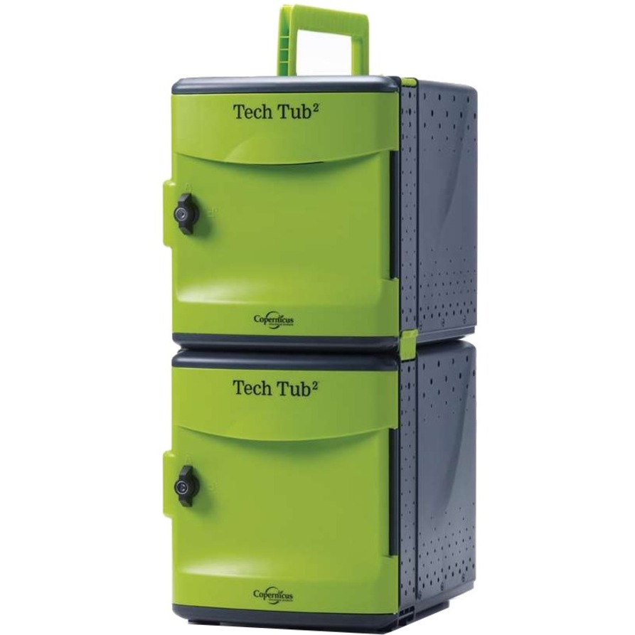 Copernicus Trolley - Holds 10 Devices - 2 Casters - 3" (76.20 mm) Caster Size - ABS Plastic - 14.8" Width x 19.5" Depth x 36.8" Height - For 10 Devices - Utility/Service Carts - CPNFTT2010