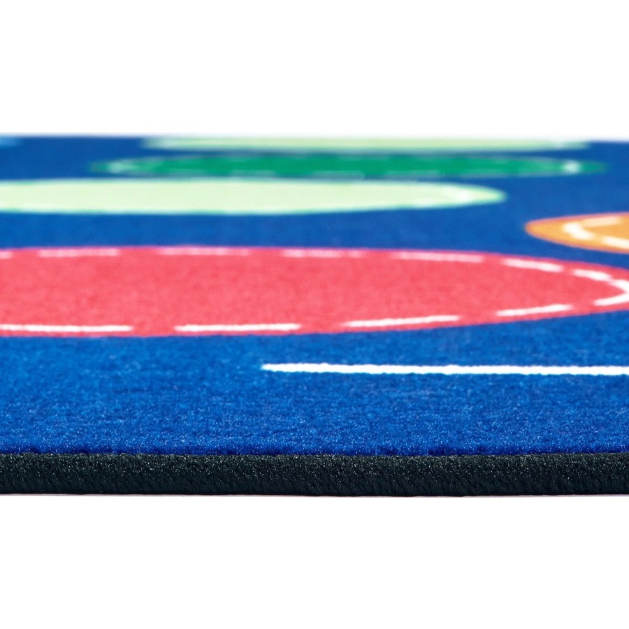 Carpets for Kids Rainbow Seating Rug - 12 ft (3657.60 mm) Length x 90" (2286 mm) Width - Rectangle - Yarn - Rugs - CPT8412