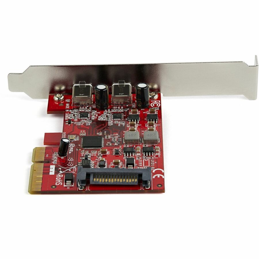 StarTech 2-Port USB 3.2 Gen 2 PCIe Card, USB-C 10Gbps PCI Express 3.0 x4 Controller, USB Type-C, Data Only, Windows/macOS/Linux, TAA