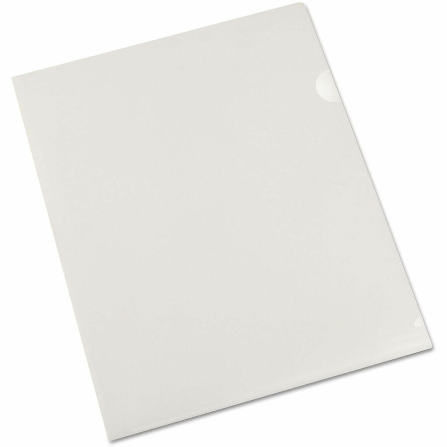 Universal Letter Project File - 8 1/2" x 11" - Plastic, Polypropylene - Clear - Unpunched - 25 Pack