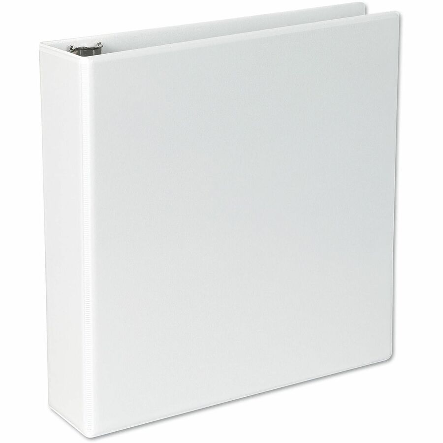 Universal Slant D-Ring View Binder, 3 Rings, 2" Capacity, 11 x 8.5, White - 2" Binder Capacity - Letter - 8 1/2" x 11" Sheet Size - 500 Sheet Capacity - 3 Ring(s) - Fastener(s): Ring - Pocket(s): 2, Inside Front & Back - Polypropylene - White - Non-stick 