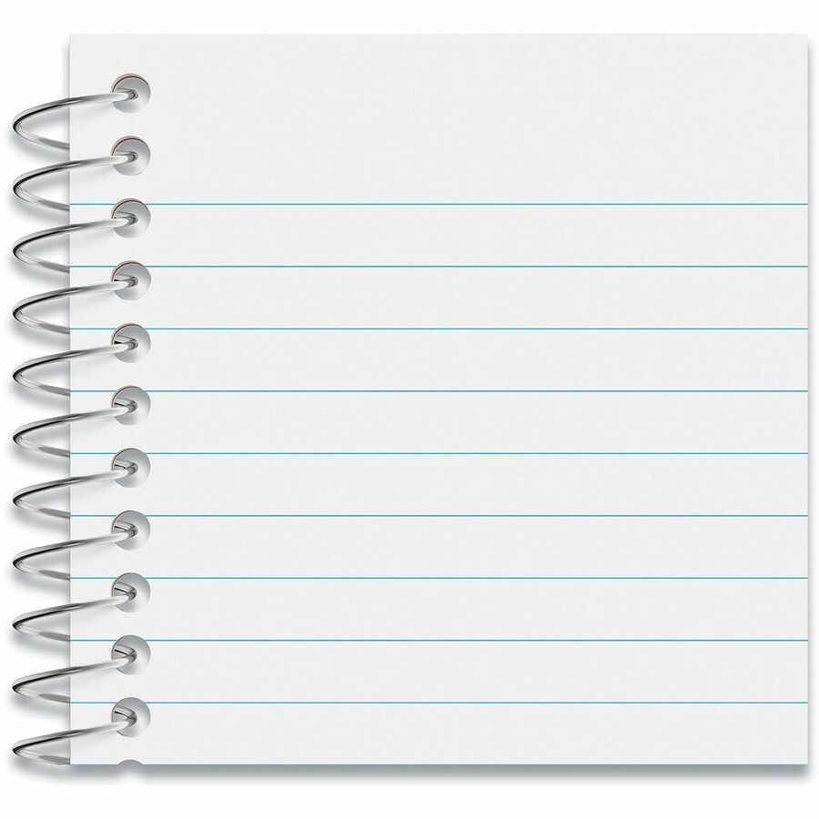 Universal Wirebound Memo Book, Narrow Rule, Red Cover, (50) 5 x 3 Sheets, 12/Pack - 1 Subject(s) - 50 Sheets - Spiral - Narrow Ruled Front Ruling - 16 lb Basis Weight - 5" Height x 3" Width - White Paper - Orange Cover - 12 / Pack