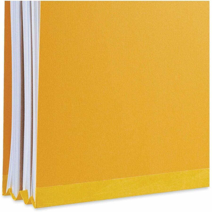 Universal 2/5 Tab Cut Legal Classification Folder - 8 1/2" x 14" - 2" Expansion - 6 Fastener(s) - 2" Fastener Capacity - Top Tab Location - Right of Center Tab Position - 2 Divider(s) - Yellow - 10 Box