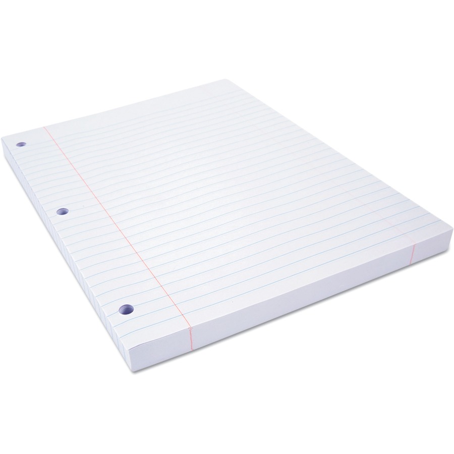 Universal Filler Paper, 3-Hole, 8 x 10.5, Wide/Legal Rule, 200/Pack ...