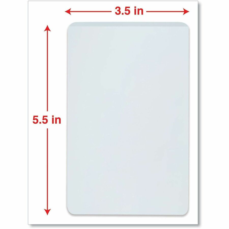 Universal Laminating Pouch - Sheet Size Supported: Index Card 5" Width x 3" Length - Laminating Pouch/Sheet Size: 5.50" Width x 5 mil Thickness - Matte - for Document, Sign, ID Card, Photo, Tag, Index Card - Temperature Resistant, Liquid Resistant - Clear