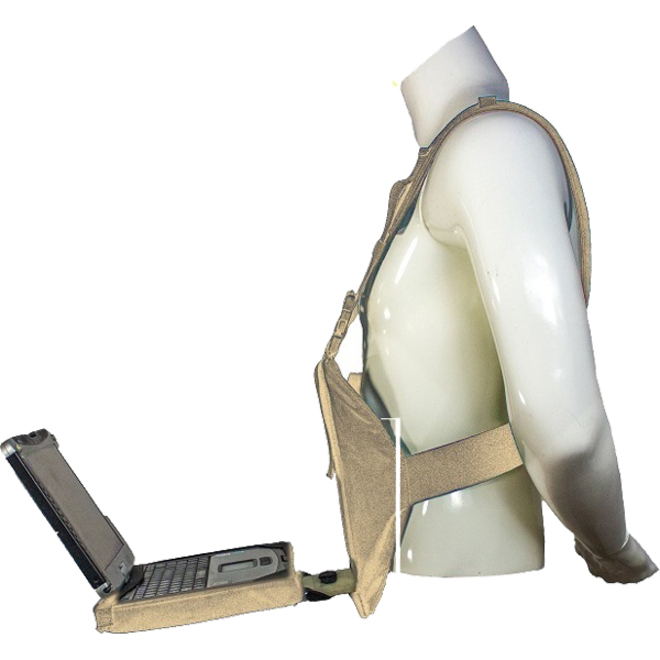 Swift Platform Body Harness for Laptop and Tablets, 28 to 34 Inch Waist, Sand