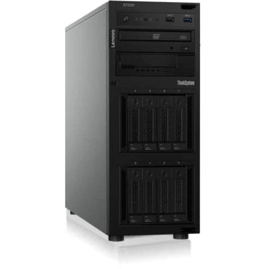 Lenovo ThinkSystem ST250 7Y45A04PNA 4U Tower Server - 1 x Intel Xeon E-2236 3.40 GHz - 8 GB RAM - Serial ATA/600 Controller